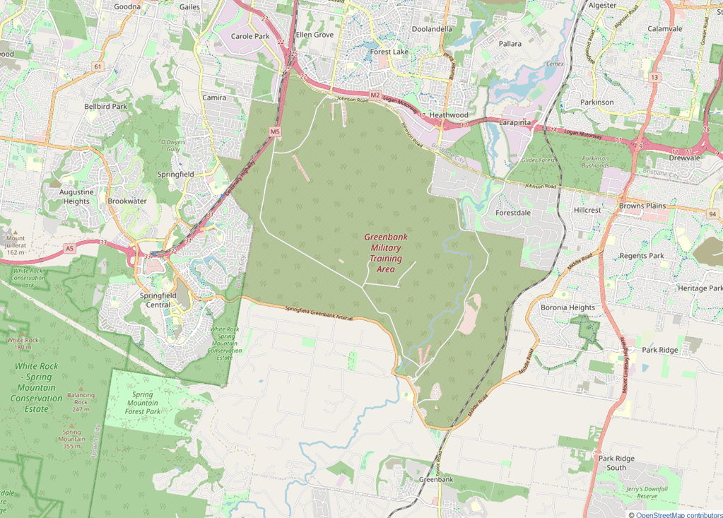 Greenbank military training area